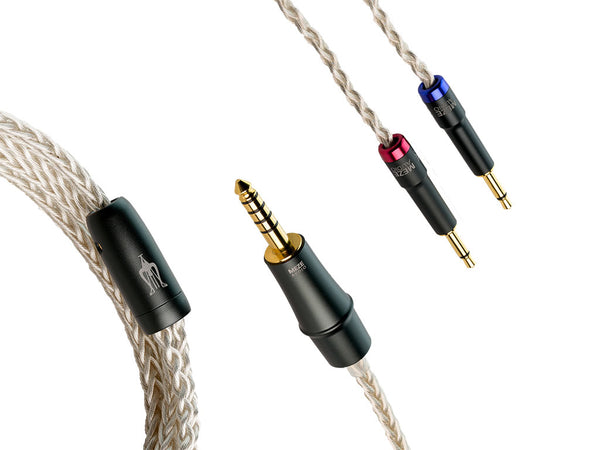 MONO 3.5 MM SILVER-PLATED PCUHD PREMIUM: כבל שדרוג לאוזניות Meze/HiFiMan