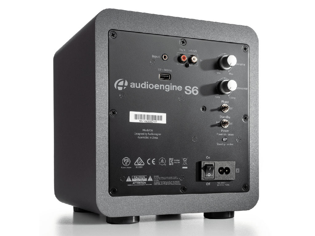 Audioengine S6 : סאבוופר מוגבר עם דרייבר 6״