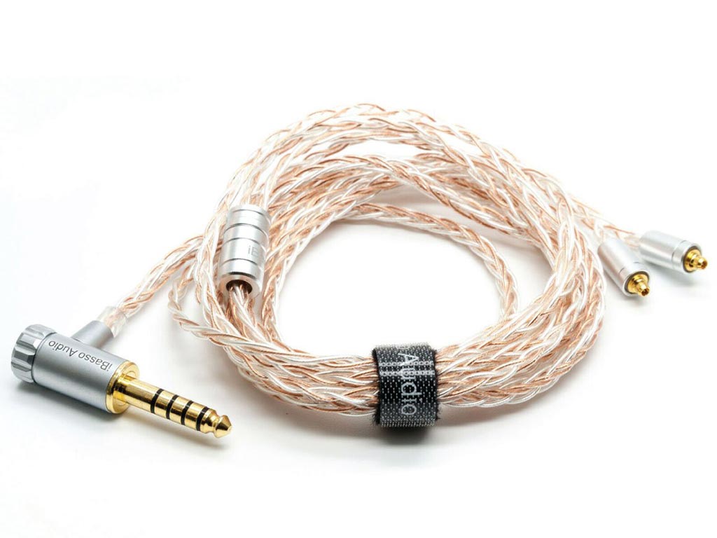 iBasso CB12s 4.4mm  : כבל אוזניות MMCX עם מתאם 4.4 מ"מ מאוזן