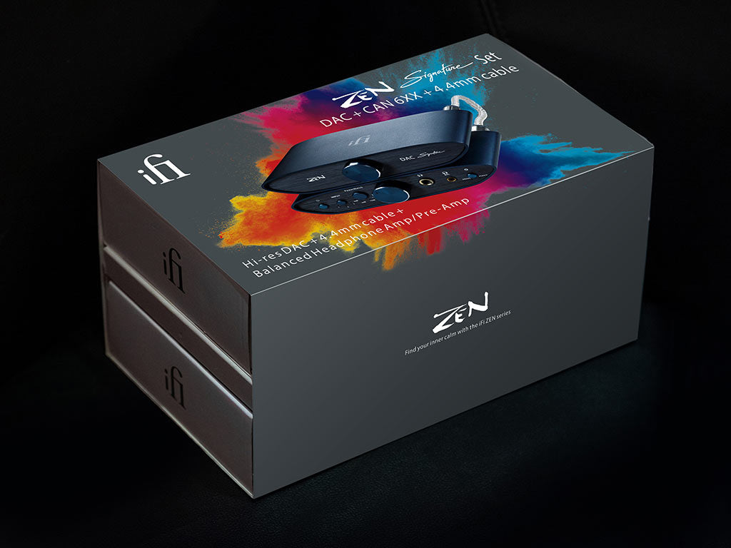 iFi ZEN Signature Bundle : חבילה של ממיר + מגבר אוזניות עם יציאה מאוזנת כולל כבל 4.4 מ"מ