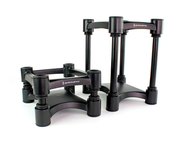 ISO Acustics L8R-155 : סטנדים מקצועיים לרמקולים מוניטוריים ומדפיים עם מנגנון כיוון והצפה