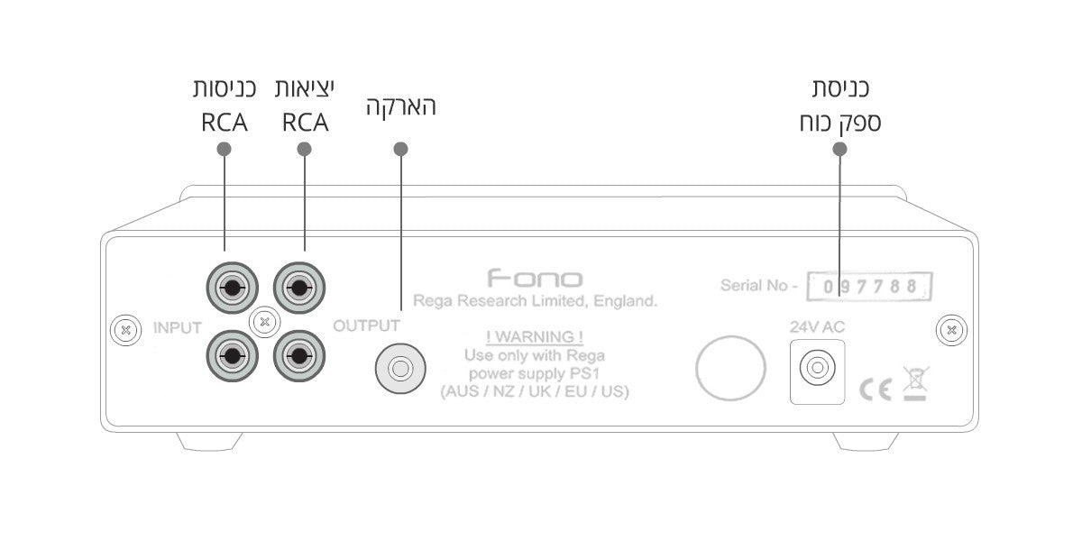Diagram for REGA Fono MM : קדם מגבר MM לפטיפון